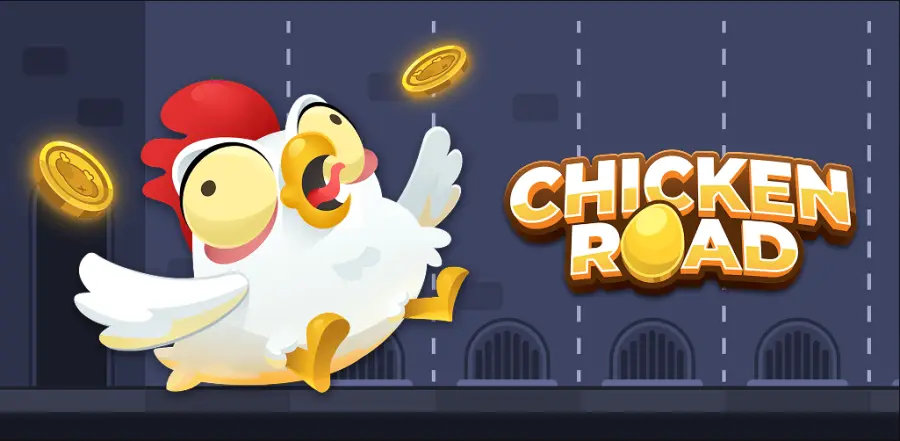 LeoVegas Promotion-Banner mit Chicken Road Huhn-Motiv für aktuelle Bonus-Aktionen